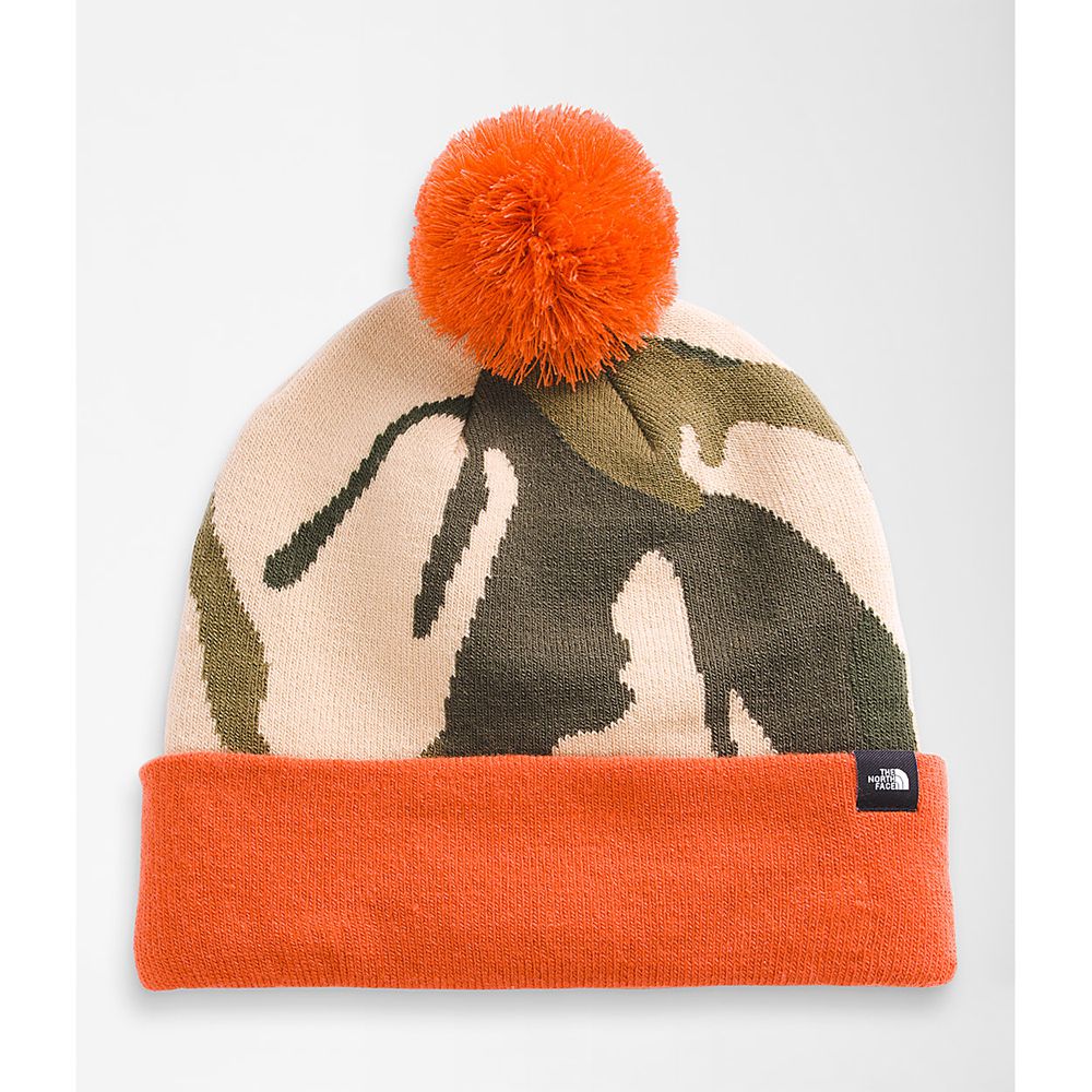 The North Face Beanies Youth Australia - The North Face Ski Tuke Olive Green Camo Print (EJT-073189)